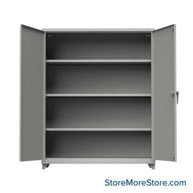 Industrial Metal Cabinet with Glass Doors - 56-244-L-NX-ST SMS-01-V03-56-244-L-NX-ST