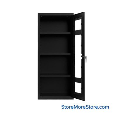 Industrial Metal Cabinet with Glass Doors - 2.66-1LD-243-P-NX-ST SMS-01-V03-2.66-1LD-243-P-NX-ST