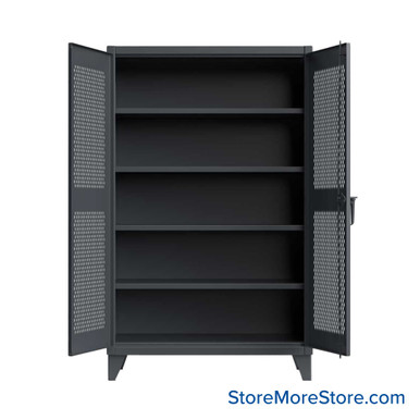 Industrial Metal Cabinet with Glass Doors 36''W x 24''D - 36-V-244 SMS-01-V03-36-V-244