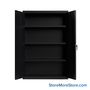 Industrial Metal Cabinet with Glass Doors 48''W x 24''D - 46-243-P-AT SMS-01-V03-46-243-P-AT