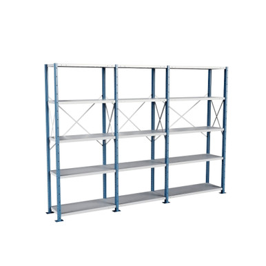 Heavy Duty Metal Shelving 124''W x 18''D x 87''H - SOH1201887-HD5 SMS-08-V39-SOH1201887-HD5