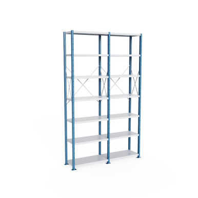 Heavy Duty Metal Shelving 76''W x 18''D x 123''H - SOH07218123-XD7 SMS-08-V39-SOH07218123-XD7