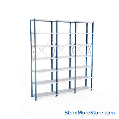 Heavy Duty Metal Shelving 112''W x 18''D x 123''H - SOH10818123-HD7 SMS-08-V39-SOH10818123-HD7