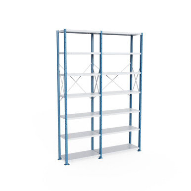 Heavy Duty Metal Shelving 88''W x 18''D x 123''H - SOH08418123-HD7 SMS-08-V39-SOH08418123-HD7