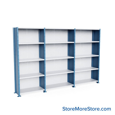 Heavy Duty Metal Shelving 137.25''W x 18''D x 87''H - SCH1321887-XD5 SMS-08-V39-SCH1321887-XD5