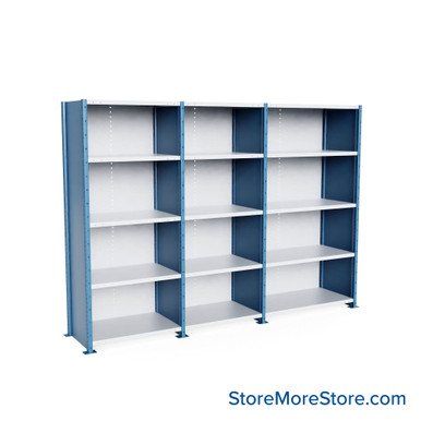 Heavy Duty Metal Shelving 124''W x 24''D x 87''H - SCH1202487-HD5 SMS-08-V39-SCH1202487-HD5
