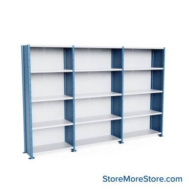 Heavy Duty Metal Shelving 137.25''W x 18''D x 87''H - SCH1321887-HD5 SMS-08-V39-SCH1321887-HD5
