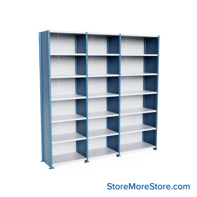 Heavy Duty Metal Shelving 124''W x 24''D x 123''H - SCH12024123-XD7 SMS-08-V39-SCH12024123-XD7