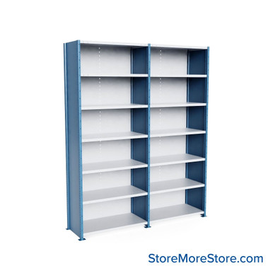 Heavy Duty Metal Shelving 100''W x 24''D x 123''H - SCH09624123-HD7 SMS-08-V39-SCH09624123-HD7