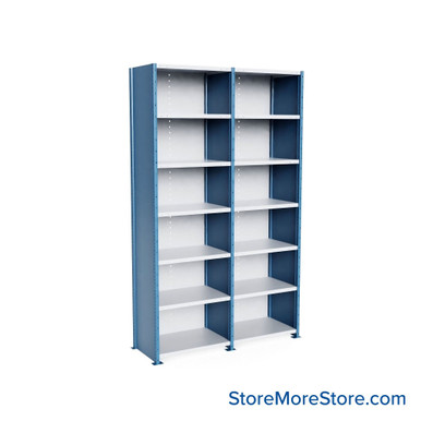Heavy Duty Metal Shelving 76''W x 24''D x 123''H - SCH07224123-HD7 SMS-08-V39-SCH07224123-HD7