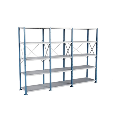 Heavy Duty Metal Shelving 124''W x 24''D x 87''H - SOH1202487-HD5 SMS-08-V39-SOH1202487-HD5