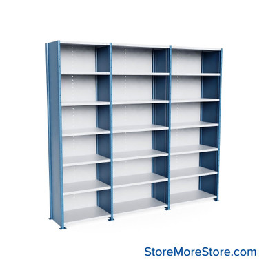 Heavy Duty Metal Shelving 137.25''W x 24''D x 123''H - SCH13224123-XD7 SMS-08-V39-SCH13224123-XD7