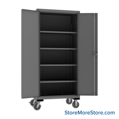 Rolling Storage Cabinet 36''W x 24''D x 81''H - HDCM36-4S-95 SMS-01-V43-HDCM36-4S-95