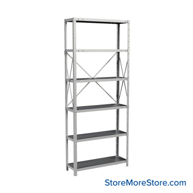Metal Storage Shelves 12''W x 36''D x 87''H - F7511-12HG SMS-08-V39-F7511-12