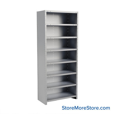 Metal Storage Shelves 18''W x 36''D x 87''H - F7523-18HG SMS-08-V39-F7523-18