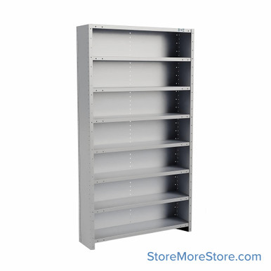 Metal Storage Shelves 12''W x 48''D x 87''H - F7723-12HG SMS-08-V39-F7723-12