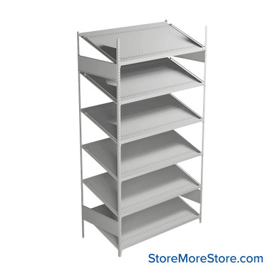FIFO Shelving 24''W x 48''D x 87''H - SRJ1F-HE870601 SMS-08-V81-SRJ1F-HE870601