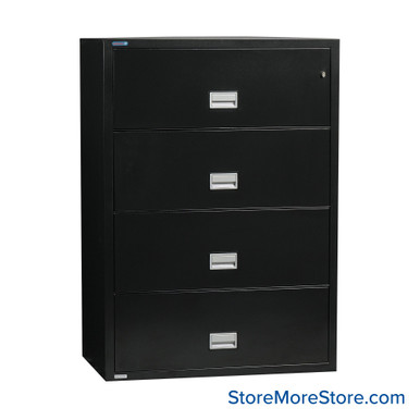 Fireproof Lateral File Cabinet 38.75''W x 23.63''D - LAT4W38-BLK SMS-01-V136-LAT4W38