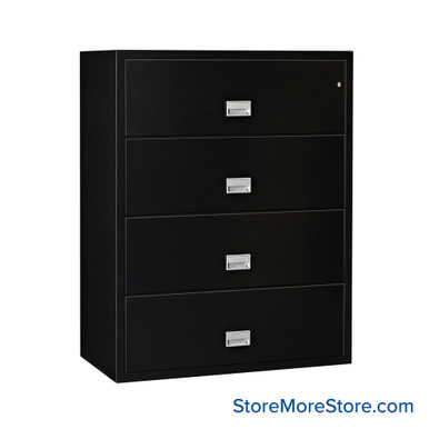 Fireproof Lateral File Cabinet 44''W x 23.63''D - LAT4W44-BLK SMS-01-V136-LAT4W44