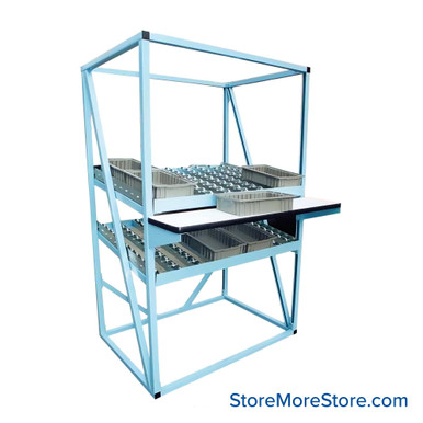 Gravity Flow Racks 36''W x 48''D x 80''H - FOR4836-7-WS-H11 SMS-08-V80-FOR4836-7-WS
