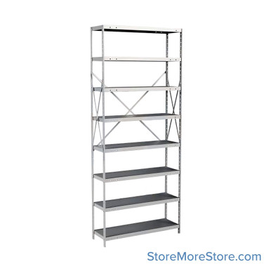 Industrial Shelving Units 48''W x 12''D x 87''H - A5513-12HG SMS-08-V39-A5513-12HG