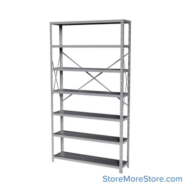 Industrial Shelving Units 36''W x 12''D x 87''H - 4713-12HG SMS-08-V39-4713-12HG