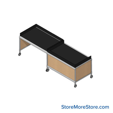 Mailroom Furniture 120''W x 36''D x 36''H - SSG-MR10-2-L SMS-04-V90-SSG-MR10-2-L