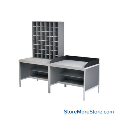 Mailroom Furniture 96''W x 36''D x 84''H - SSG-MR08-5-L SMS-04-V90-SSG-MR08-5-L