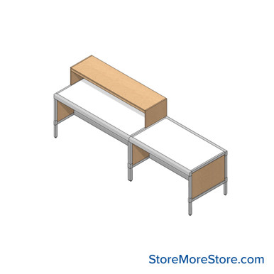 Mailroom Furniture 108''W x 30''D x 42''H - SSG-MR09-9-L SMS-04-V90-SSG-MR09-9-L