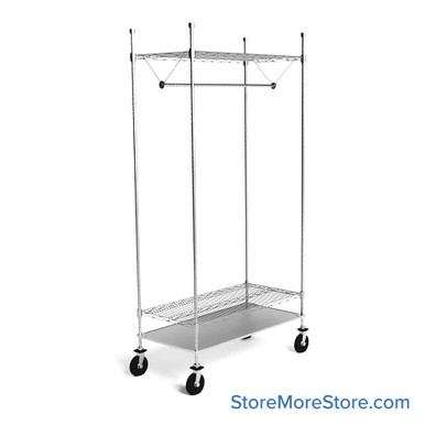 Rolling Garment Rack 48''W x 18''D x 80''H - URS1848C SMS-02-V69-URS1848C