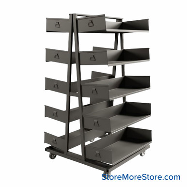 Cart with Removable Trays 38''W x 40''D - Kit-Durham-TTD-40-10-OT15 SMS-02-V43-TTD-40-10-OT15
