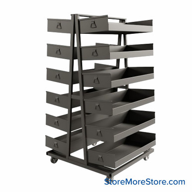 Cart with Removable Trays 38''W x 40''D - Kit-Durham-TTD-40-12-CT15 SMS-02-V43-TTD-40-12-CT15