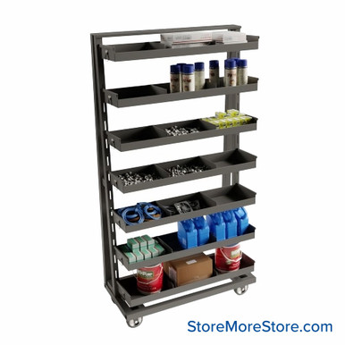 Cart with Removable Trays 38''W x 24''D - Kit-Durham-TTS-24-7-CT15 SMS-02-V43-TTS-24-7-CT15