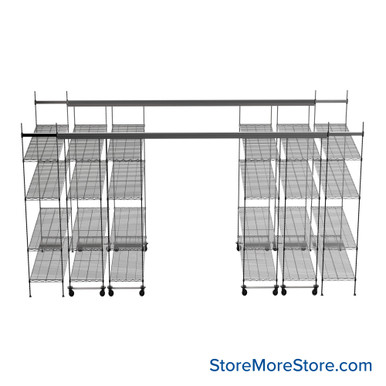 Top Track Shelving 48''W x 48''D x 86''H -TT-1848-10-4 SMS-08-V45-TT-1848-10-4