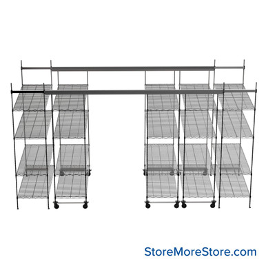 Top Track Shelving 168''W x 60''D x 86''H -TT-2460-10-4 SMS-08-V45-TT-2460-10-4