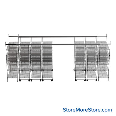 Top Track Shelving 228''W x 72''D x 86''H -TT-2472-15-7 SMS-08-V45-TT-2472-15-7