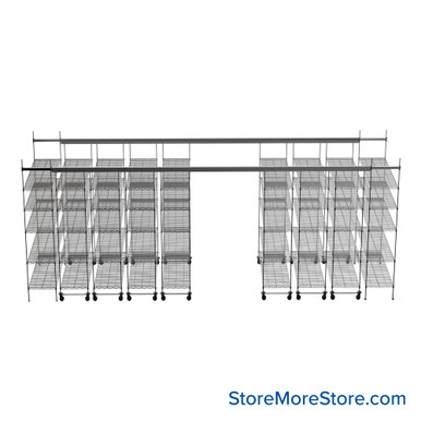 Top Track Shelving 216''W x 48''D x 86''H -TT-1848-15-5 SMS-08-V45-TT-1848-15-5
