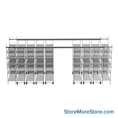 Top Track Shelving 216''W x 72''D x 86''H -TT-1872-15-6 SMS-08-V45-TT-1872-15-6