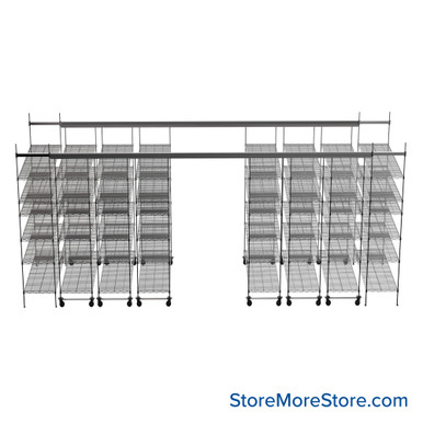 Top Track Shelving 204''W x 60''D x 86''H -TT-1860-14-6 SMS-08-V45-TT-1860-14-6
