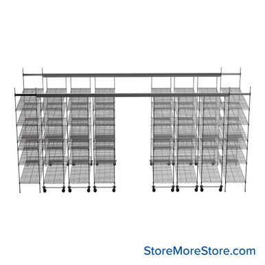 Top Track Shelving 192''W x 72''D x 86''H -TT-1872-13-6 SMS-08-V45-TT-1872-13-6