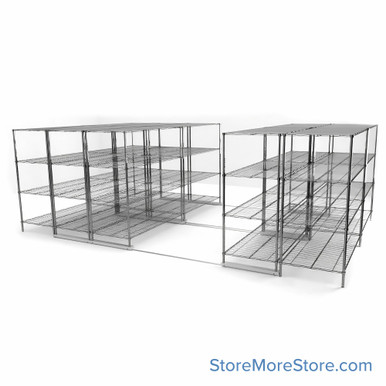 High Density Wire Shelving  -49872-5U-12L-36D SMS-08-V45-49872-5U-12L-36D