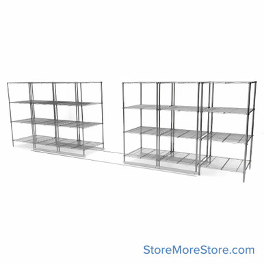 High Density Wire Shelving -49891-6U-3L-36D SMS-08-V45-49891-6U-3L-36D