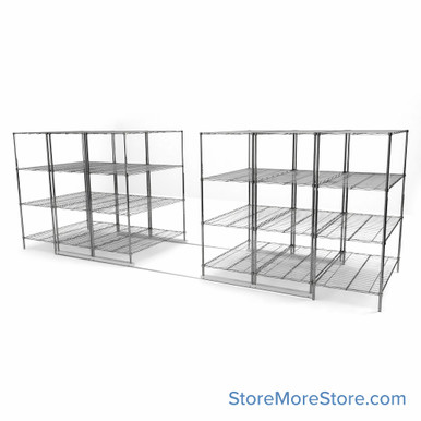High Density Wire Shelving -49837-6U-5L-30D SMS-08-V45-49837-6U-5L-30D