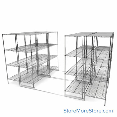 High Density Wire Shelving  120''W x 84''D -4U-7L-18D SMS-08-V45-4U-7L-18D