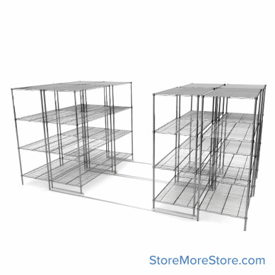 High Density Wire Shelving -49640-4U-7L-30D SMS-08-V45-49640-4U-7L-30D