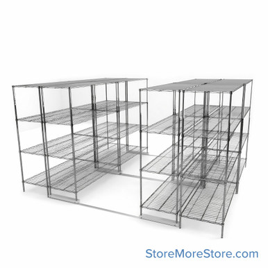 High Density Wire Shelving  -49639-4U-10L-24D SMS-08-V45-49639-4U-10L-24D