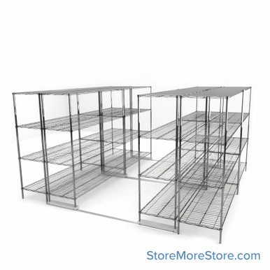 High Density Wire Shelving -49639-4U-11L-24D SMS-08-V45-49639-4U-11L-24D