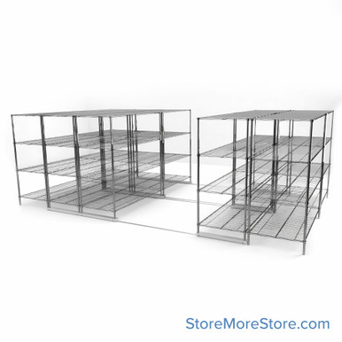 High Density Wire Shelving -49872-5U-11L-36D SMS-08-V45-49872-5U-11L-36D