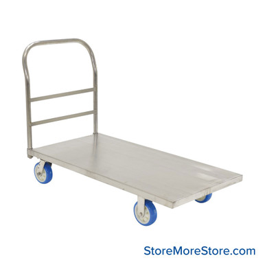 Stainless Steel Platform Truck 48''W x 24''D x 9.5''H - SSPT-2448 SMS-09-V46-SSPT-2448