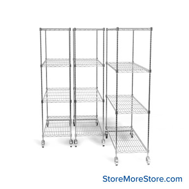 Pull Out Wire Shelving 45''W x 36''D x 91''H -POC186074-3 SMS-08-V45-POC186074-3